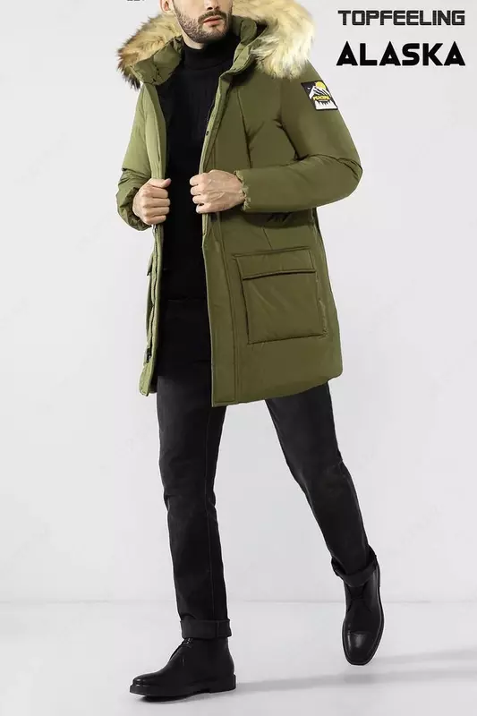 Мужская зимняя куртка аляска Peaceful гусиный пух [S-2XL]