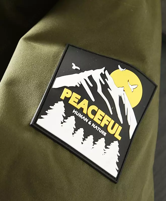 Мужская зимняя куртка аляска Peaceful гусиный пух [S-2XL] Куртки Аляска и пуховики в Ташкенте