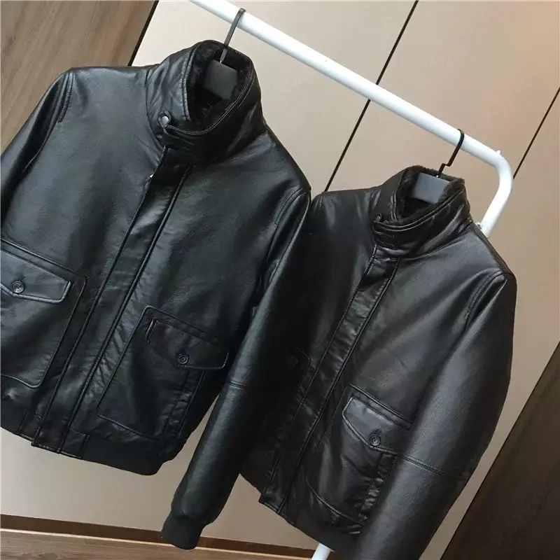 Мужская кожаная куртка бомбер Carrera Италия