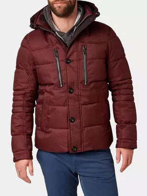 Мужская зимняя куртка пуховик Tom Tailor Dupont Brown