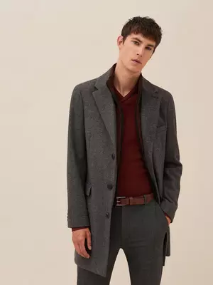 Мужское шерстяное пальто DEVRED 1902