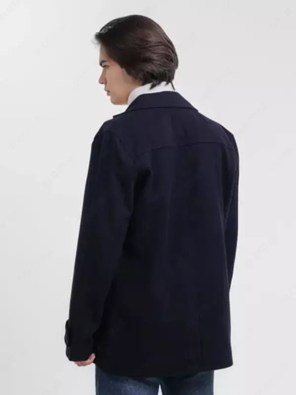 1 144 000 сум Мужское шерстяное темно-синее полупальто Blend Ambitious