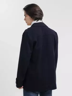 1 144 000 сум / шт Мужское шерстяное темно-синее полупальто Blend Ambitious