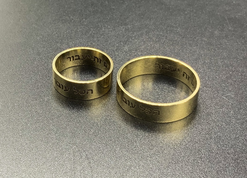 3D лазерная гравировка на кольцо