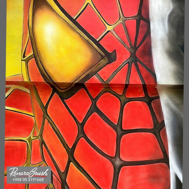 Матовая аэрография на бытовой технике