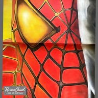 Матовая аэрография на бытовой технике