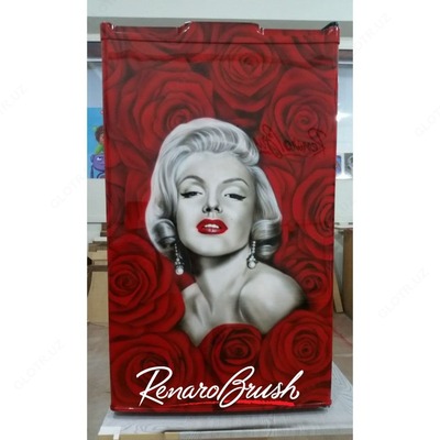 Глянцевая аэрография на мебели