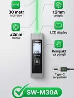 SW‐M30A lazerli masofa o‘lchagich-ruletkasi