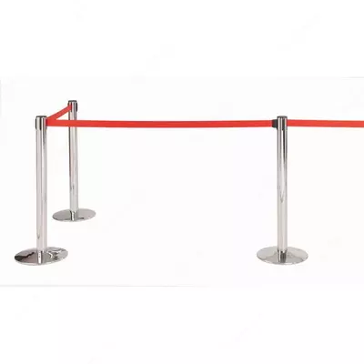 Стойка ограждения с лентой Ограничители перегородки ленточные