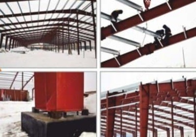 Payvandlangan nurga asoslangan omborxona binosi