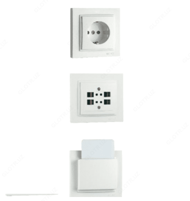 Розетка с USB-зарядкой 1 вход "DESPINA" (102-190005-177)