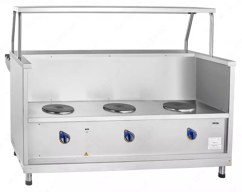 Линия мармит для раздачи питания из нержавейки Раздаточные мармиты