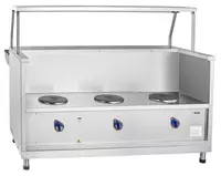 Линия мармит для раздачи питания из нержавейки Раздаточные мармиты