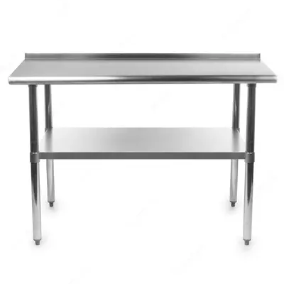 Стол пристенный с полкой из нержавейки 1200х600Х850