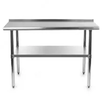 Стол пристенный с полкой из нержавейки 1200х600Х850