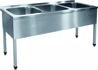 Ванна моечная цельнотянутая 2-х секционная 1100х600х850 Только в розницу