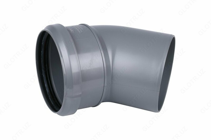 Канал. SINIKON Отвод 100/50мм фронтальный верх ВК