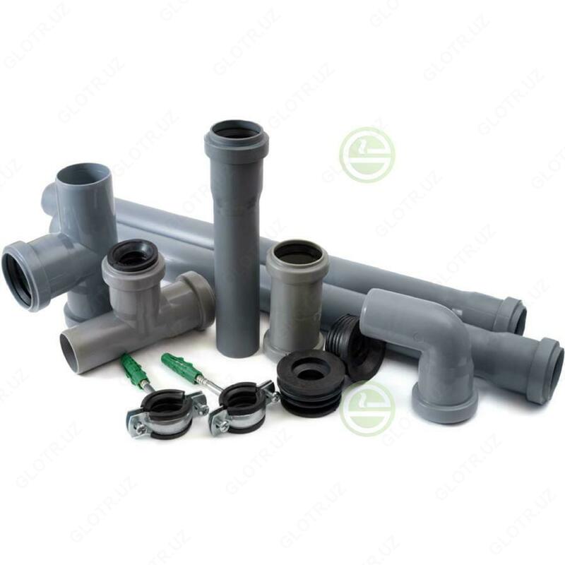 Канал. SINIKON Тройник 50/50мм прямой ВК