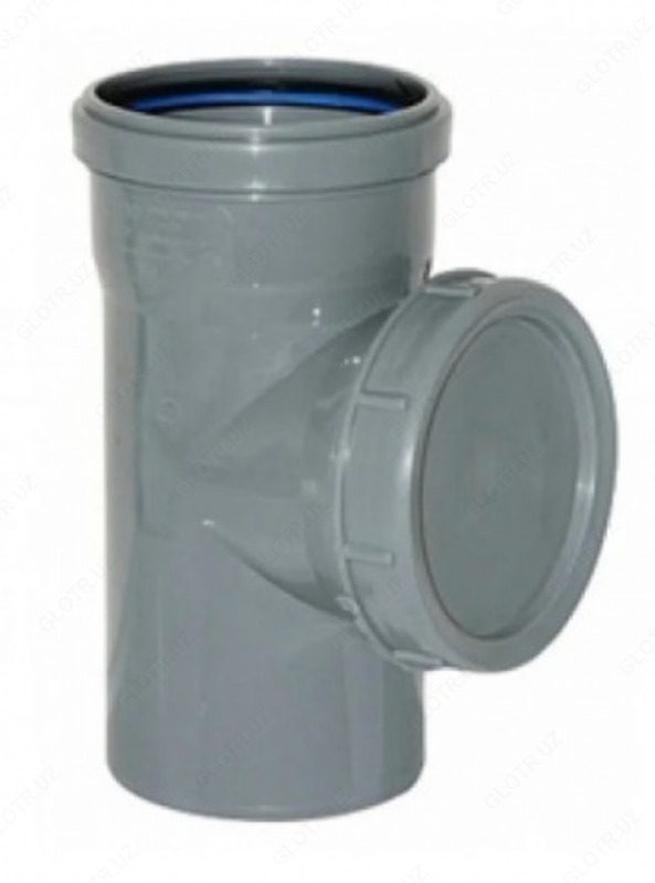 Канал. SINIKON Тройник 100/75мм прямой ВК