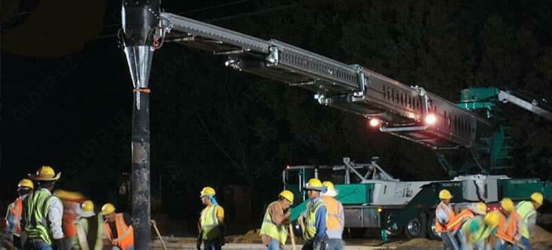 по запросу Телескопический ленточный транспортер TELEBELT TB 32/110 смонтированный на автомобильном шасси MACK MRU 613 E