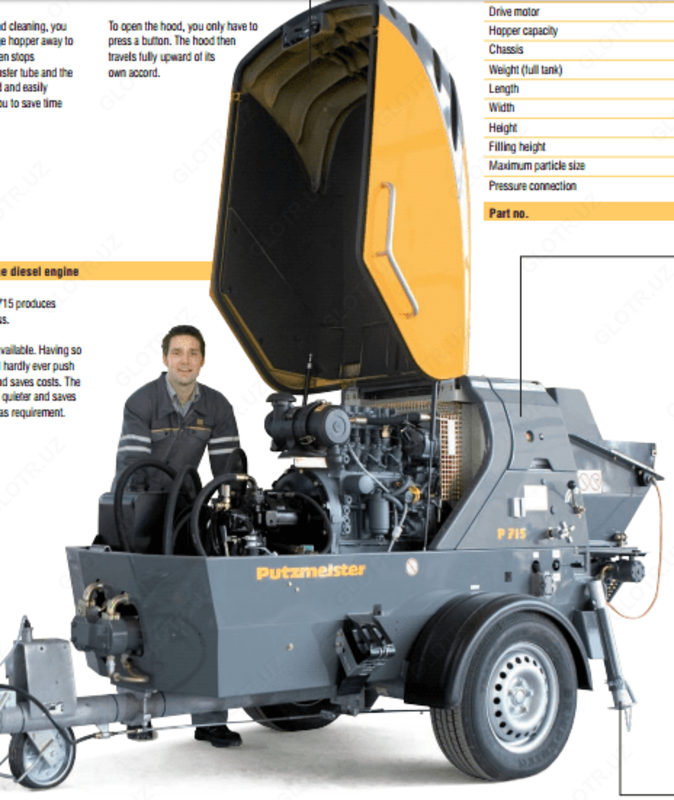  Поршневой бетононасос Putzmeister P 715 TD (растворная техника) - 