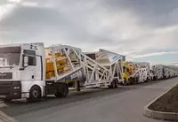 Мобильный бетонный завод МБ-100М - по запросу