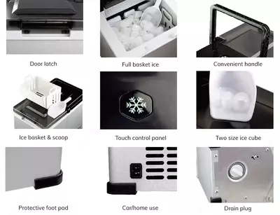 Портативный Ледогенератор автомобильный Alpicool ICE16 Alpicool