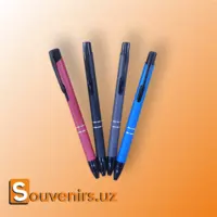 Yumshoq teginish bilan qoplangan metall qalam