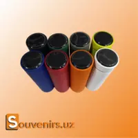 Матовые термоса с термо датчиком (Круговая печать)