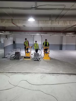 Полимерное обеспыливание.