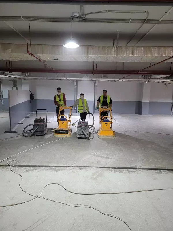 Полимерное обеспыливание.