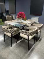 6 kishilik yumshoq o‘rindiqli stol va stul to‘plami - 3 828 233.6 so'm