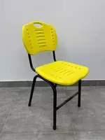 239 264.6 сум Стул с металлическим каркасом и пластиковым сиденьем (желтый)