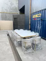 12 стульев) "Unique Mebel" Модель № 011 (Кремовый/золотистый)