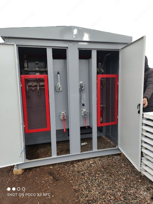 VNA tipidagi yuk uzuvchi kalitli KTPG-400 /10 (6) / 0,4-U1 KV-A tipidagi to'liq transformator podstansiyasi