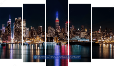 Модульная картина из стекла