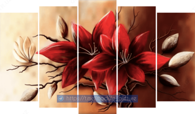 Модульная картина из стекла