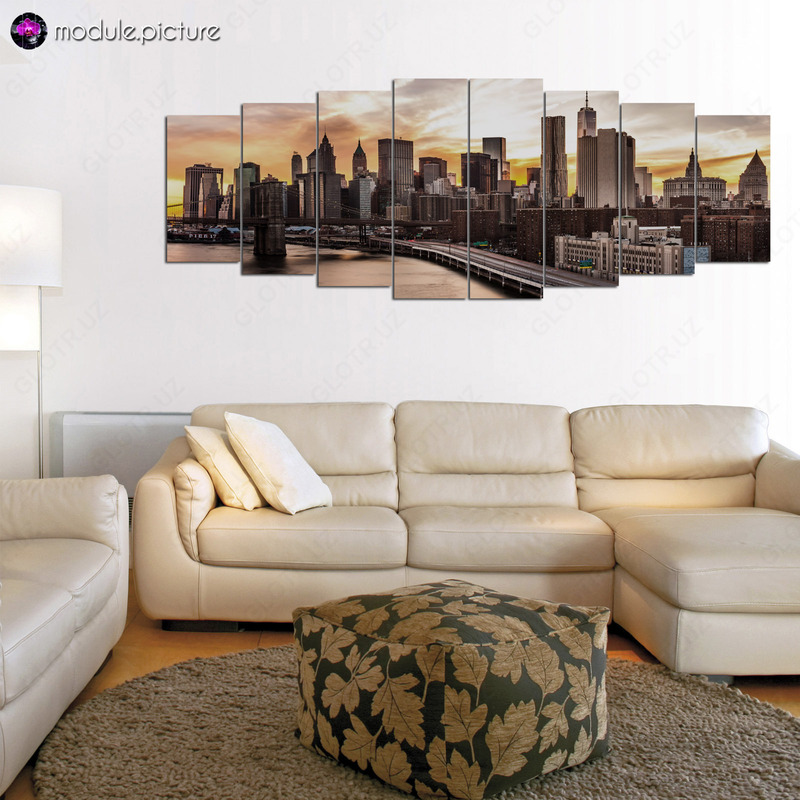 Модульная картина из стекла