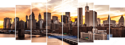 Модульная картина из стекла