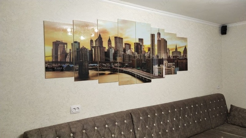 Модульная картина из стекла