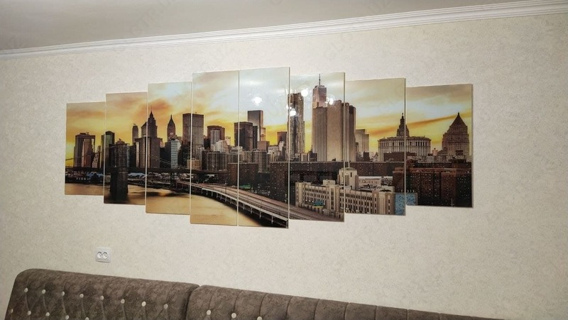 Модульная картина из стекла