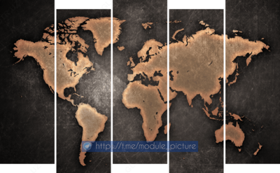 Модульная картина из стекла