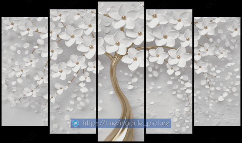 Модульная картина из стекла