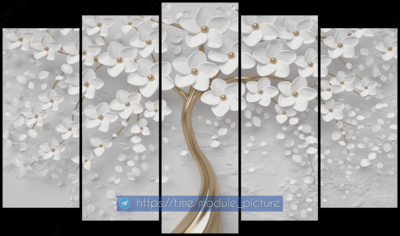 Модульная картина из стекла