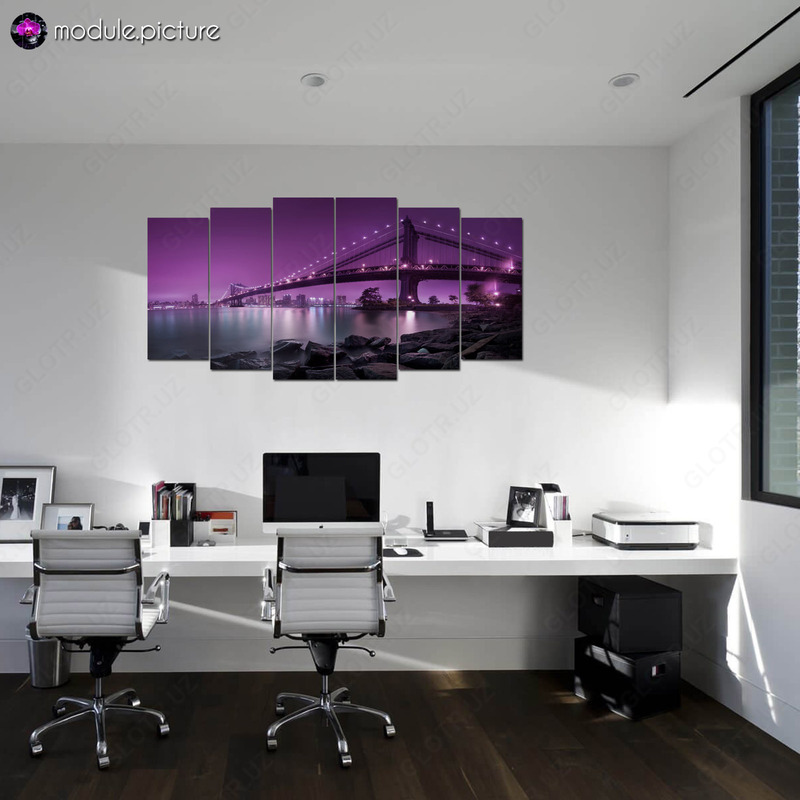 Модульная картина из стекла