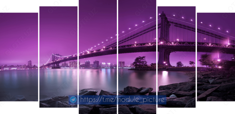 Модульная картина из стекла