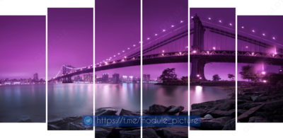 Модульная картина из стекла