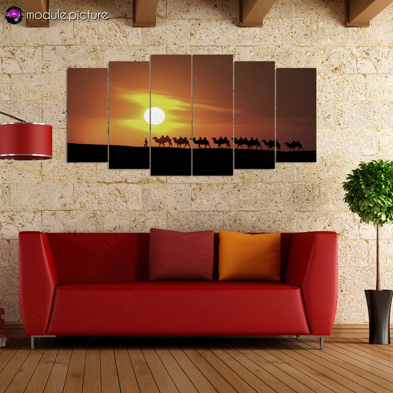 Модульная картина из стекла