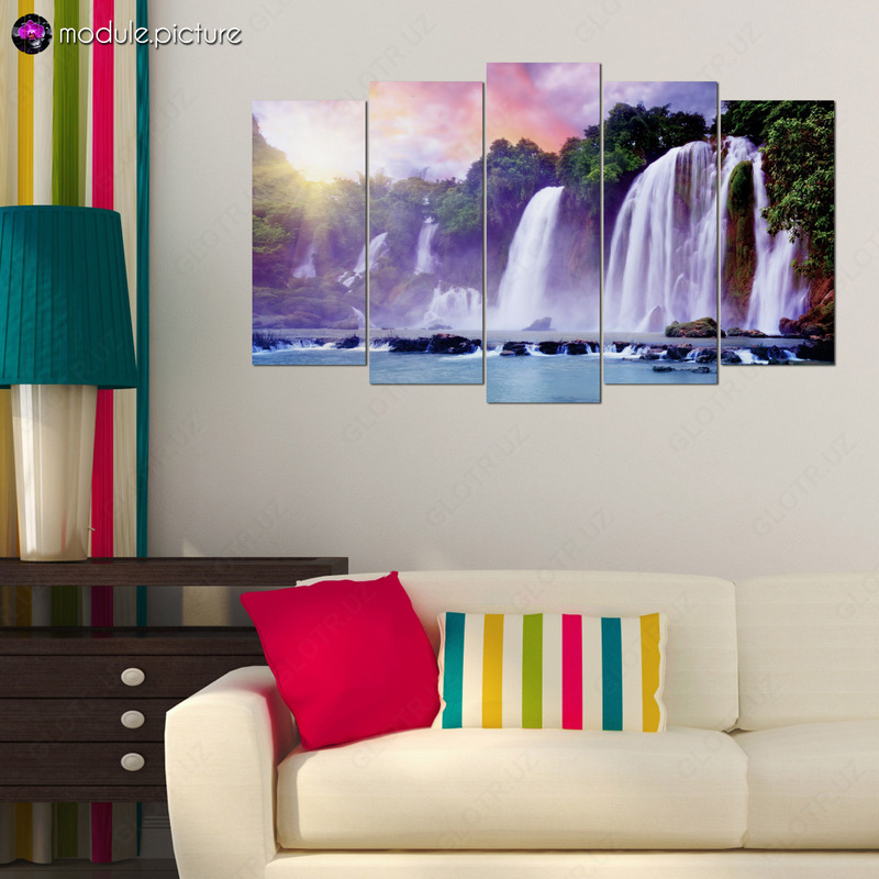 Модульная картина из стекла