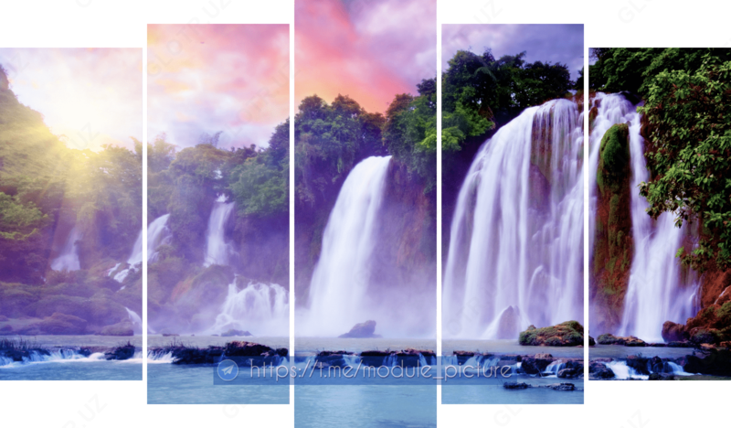 Модульная картина из стекла